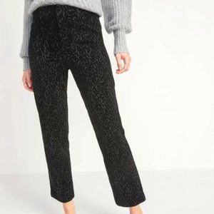 Old Navy Black Leopard Print Pants